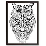 Quadro Decorativo - Coruja no olhar - 46x34cm - Cool art