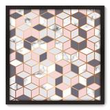 Quadro Decorativo - Cubos - 70cm x 70cm - 113qnadp - Allodi
