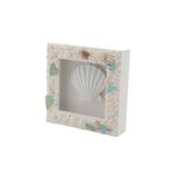 Quadro Decorativo De Madeira Concha Adornado De Concha - F9-25179 - Prestige