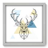 Quadro Decorativo - Deer - 33cm x 33cm - 021qnsbb - Allodi