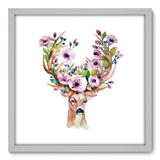 Quadro Decorativo - Deer - 50cm x 50cm - 024qnscb - Allodi