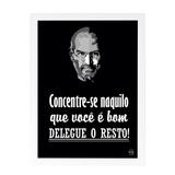 Quadro Decorativo Delegue o Resto - Jobs 33x45cm - Cantaki