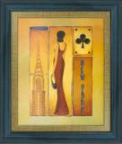 Quadro Decorativo Diva Vestido Vermelho New York 55x65cm - Decore pronto