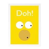 Quadro Decorativo Doh! Homer Simpson 33x45cm - Cantaki