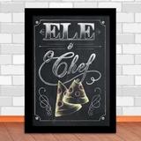 Quadro Decorativo Ele é o chef - Iframes decoracao