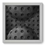 Quadro Decorativo - Esferas - 22cm x 22cm - 037qddb - Allodi