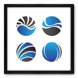 Quadro Decorativo - Esferas - 50cm x 50cm - 190qnacp - Allodi
