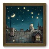 Quadro Decorativo - Estrelas - 22cm x 22cm - 006qdim - Allodi