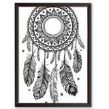 Quadro Decorativo - Filtro dos Sonhos Maori - 34x24cm - Cool art