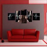 Quadro Decorativo Fitness Academias Decorar 5 Peças TT8 - Vital