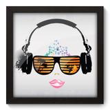 Quadro Decorativo - Fone de Ouvido - 22cm x 22cm - 012qdgp - Allodi