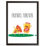 Quadro Decorativo - Friends Forever - 25x19cm - Cool art