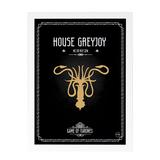 Quadro Decorativo House Greyjoy Game of Thrones 24x33cm - Cantaki