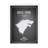 Quadro Decorativo House Stark Game of Thrones 24x33cm - Cantaki
