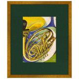 Quadro Decorativo Instrumento Musical de Sopro Tromba 50x60cm - Decore pronto