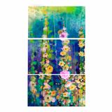 Quadro Decorativo IV Flores Estampado - Uniart