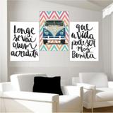 Quadro Decorativo Kombi AZUL Frases Para Sala Quarto - Quadros mais