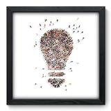 Quadro Decorativo - Lâmpada - 33cm x 33cm - 042qndbp - Allodi
