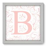 Quadro Decorativo - Letra B - 22cm x 22cm - 052qdbb - Allodi