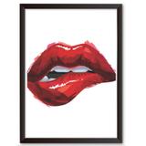 Quadro Decorativo - Mordidinha na boca - 25x19cm - Cool art