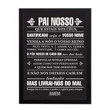 Quadro Decorativo Pai Nosso 33x45cm - Cantaki