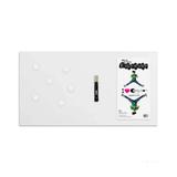 Quadro decorativo para escrever 40x73cm branco Geguton