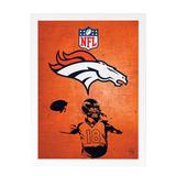 Quadro Decorativo Peyton Manning Broncos NFL 24x33cm - Cantaki