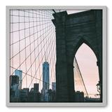 Quadro Decorativo - Ponte do Brooklyn - 70cm x 70cm - 099qnmdb - Allodi