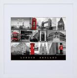 Quadro Decorativo Pontos Turísticos de Londres Inglaterra 70x70cm - Decore pronto