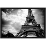Quadro Decorativo Poster com Moldura e Vidro Torre Eiffel Paris 90x60cm - Decore pronto
