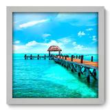 Quadro Decorativo - Praia - 33cm x 33cm - 058qnpbb - Allodi
