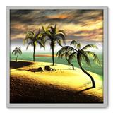 Quadro Decorativo - Praia - 70cm x 70cm - 094qnpdb - Allodi
