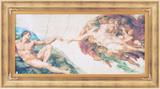 Quadro Decorativo Religioso Obra de Arte Criação de Adão 120x70cm - Decore pronto