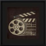 Quadro Decorativo Retrô Cinema Carretel de Filme 40x40cm - Decore pronto