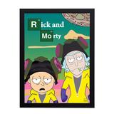 Quadro Decorativo Rick and Morty BrBa 33x45cm - Cantaki