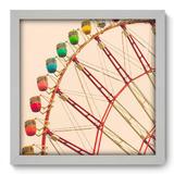 Quadro Decorativo - Roda Gigante - 33cm x 33cm - 051qndbb - Allodi
