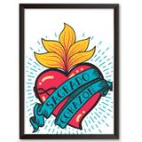 Quadro Decorativo - Sagrado Corazon - 25x19cm - Cool art
