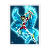 Quadro Decorativo Seiya de Pégasus Cavaleiros do Zodíaco 24x33cm - Cantaki