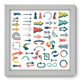 Quadro Decorativo - Setas - 22cm x 22cm - 088qndab - Allodi