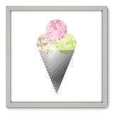 Quadro Decorativo - Sorvete - 50cm x 50cm - 161qnacb - Allodi