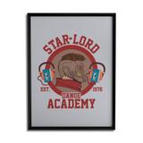 Quadro Decorativo Star-Lord By Cleyton Braga - Beek - Preto - A4