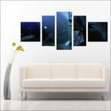 Quadro Decorativo Star Wars Darth Vader Mosaico 5 Peças GG1 - Vital