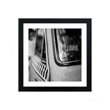 Quadro decorativo Taxi DKW 33x33cm preto Infinity