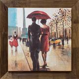 Quadro Decorativo Tela Emoldurada Rústica Casal B 75x75cm - Decore pronto
