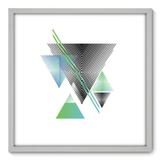 Quadro Decorativo - Triângulos - 70cm x 70cm - 168qnadb - Allodi