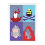 Quadro Decorativo Vilões Anos 80 33x45cm - Cantaki