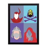 Quadro Decorativo Vilões Anos 80 33x45cm - Cantaki