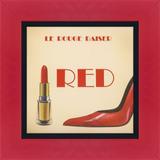 Quadro Divas Batom Vermelho por Le Rouge Baiser 45x45cm - Decore pronto