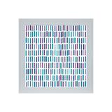 Quadro em Madeira com Vidro Abstrato Linhas 33x33cm Azul E Roxo - Kapos