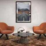 Quadro em Tela Paisagem Estrada e Montanhas na Islândia 80x110cm - Decore pronto